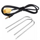 Ociodual Kit Cable Adaptador 6 Pin Mini-ISO a Aux IN 3.5mm + Llaves para Fiat AR y Lanci