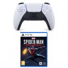Sony Pack DualSense Comando Sem Fios para PS5 + Marvel's Spider-Man Miles Morales