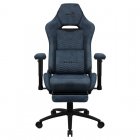 Aerocool Royal AeroSuede Silla Gaming con Reposapiés Azul