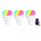 Nivian Kit 3x Bombillas Inteligentes GU10 LED Colores RGB