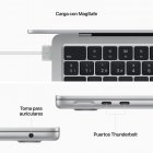 Apple Macbook Air Apple M2/8GB/256GB SSD/GPU Octa Core/13.6" Plata