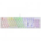 Mars Gaming MK422 Teclado Mecánico Blanco RGB Switch Azul