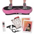 UnicView VP200 Plataforma Vibratoria Rosa con 10 Programas de Entrenamiento