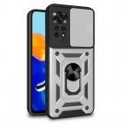Cool Funda  Hard Ring Plata para Xiaomi Redmi Note 11/Redmi Note 11S