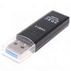 OcioDual Leitor de Cartões SD/MicroSD USB 3.0 Preto