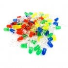 OcioDual Kit 50 Diodos LED 5mm Rojo/Azul/Verde/Amarillo/Blanco para Arduino