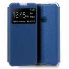 Cool Funda Flip Cover Liso Azul para Alcatel 1S (2020)/Alcatel 3L (2020)