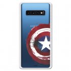 Funda Oficial Escudo Capitan America Para Samsung Galaxy S10 Plus