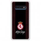 Funda Oficial Cultural Y Deportiva Leonesa Escudo Fondo Negro Yo Sigo Para Samsung Galaxy S10 Plus