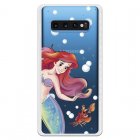 Funda Oficial Disney Sirenita Y Sebastián Transparente Para Samsung Galaxy S10 Plus - La Sirenita