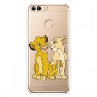 Funda Oficial Disney Simba Y Nala Transparente Para Huawei P Smart - El Rey León