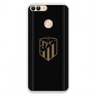 Funda Para Huawei P Smart Del Atleti Escudo Dorado Fondo Negro - Licencia Oficial Atlético De Madrid