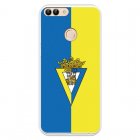 Funda Para Huawei P Smart Del Cádiz Escudo Fondo Bicolor - Licencia Oficial Cádiz Cf