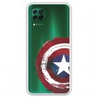 Funda Para Huawei P40 Lite Oficial De Marvel Capitán América Escudo Transparente - Marvel