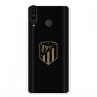 Funda Para Huawei P30 Lite Del Atleti Escudo Dorado Fondo Negro - Licencia Oficial Atlético De Madrid
