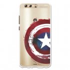 Funda Oficial Escudo Capitan America Para Huawei P10 Plus