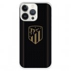 Funda Para Iphone 13 Pro Del Atleti Escudo Dorado Fondo Negro - Licencia Oficial Atlético De Madrid