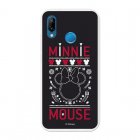Funda Oficial Disney Minnie, Negro Bordado Huawei P20 Lite
