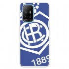 Funda Para Oppo A94 5g Del Recre Escudo Fondo Azul - Licencia Oficial Real Club Recreativo De Huelva
