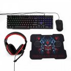 Yeyian La Hydra Serie 2000 Combo de Teclado + Ratón + Auriculares + Alfombrilla Gaming