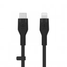 Belkin BoostCharge Flex Cable de Silicona USB-C a Lightning 2m Negro