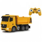 Jamara Camión Volquete Teledirigido Mercedes-Benz Arocs Amarillo 1:26