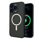 Icoveri Funda Magnética con Protector de Cámara Negra Compatible con Magsafe para IPhone 13 Pro