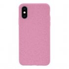4-OK Funda Ecológica Biodegradable Rosa para IPhone X/XS