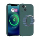 Icoveri Funda Magnética de Silicona Verde Compatible con Magsafe para Iphone 13
