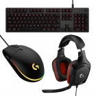 Logitech Pack Gaming G203 Lightsync Ratón 8000DPI + G413 Teclado Mecánico + G332 Auriculares