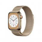 Apple Watch Series 8 GPS + Cellular 41mm Caja de Acero Inoxidable con Correa Milanese Loop Oro