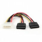 Gembird Cable de Alimentación Molex a 2x SATA 15cm