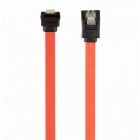Cabo Gembird SATA 3 com Conector Curvado 90º 50cm Vermelho