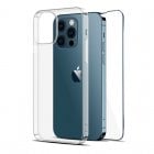Icoveri Pack Funda Gel TPU Antigolpes Transparente + Cristal Templado 9H para iPhone 14 Pro