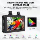 Hollyland Pack 2 MARS M1 Monitor de Campo de Cámara 4K Transmisión de Vídeo Inalámbrica 5.5" Táctil