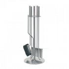 Purline Set de Herramientas para Chimenea Acero Inoxidable 4 Piezas