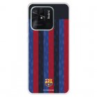Funda para Xiaomi Redmi 10C Licencia Oficial FC Barcelona Fondo Rayas Verticales