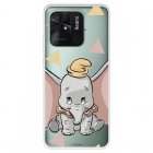 Funda para Xiaomi Redmi 10C Oficial de Disney Dumbo Silueta Transparente