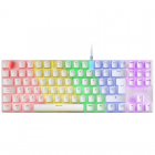 Mars Gaming MK80 Teclado Mecánico Blanco FRGB Switch Marrón Layout España