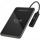 Promate AuraCard Cargador de Carga Rápida Ultrafino Qi 15W USB-C