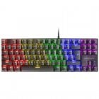 Mars Gaming MK80 Teclado Mecánico Negro FRGB Switch Azul Layout Español