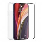 Muvit for Change Funda para Apple iPhone 14 Plus + Protector Cristal Templado Plano Marco Negro