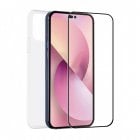 Muvit for Change Case para Apple iPhone 14 Pro + Protetor de Vidro Temperado Plano Moldura Preta