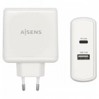 Aisens ASCH-2PD45A-W Cargador de Pared USB 2.0/USB-C 57W Blanco