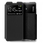 Cool Funda Flip Cover Liso Negra para Xiaomi Poco M5