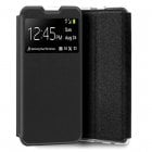 Estojo com capa flip preto legal e liso para Samsung Galaxy M33