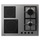Teka EFX 60.1 2G 2H AI AL Placa Mixta 2 Zonas Gas Butano + 2 Zonas Vitrocerámica 60cm Acero Inoxidable