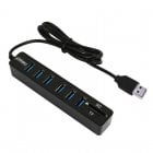 OcioDual HUB USB 2.0 para 6xUSB 2.0/Leitor de Cartões SD/Micro SD até 5GBPS