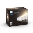 Philips Hue White Kit de Inicio 3 Bombillas LED Inteligente E27 9.5W Luz Blanca Cálida + Hue Bridge + Interruptor Reacon