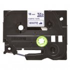 Brother Cinta Laminada para Rotuladora Electrónica TZEFA4 Azul sobre Blanco